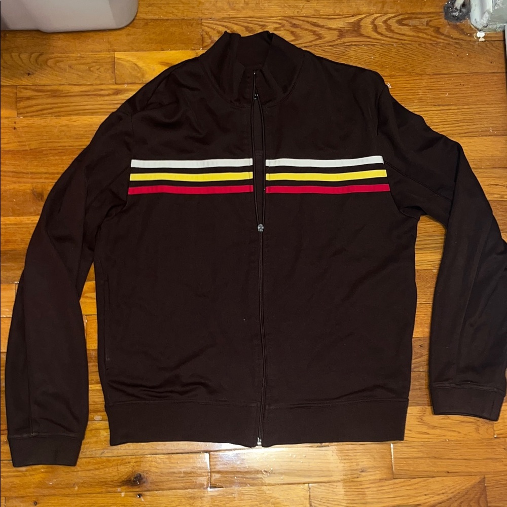 💎🌴 SF415 Men's Lightweight Brown Jacket with Stripes